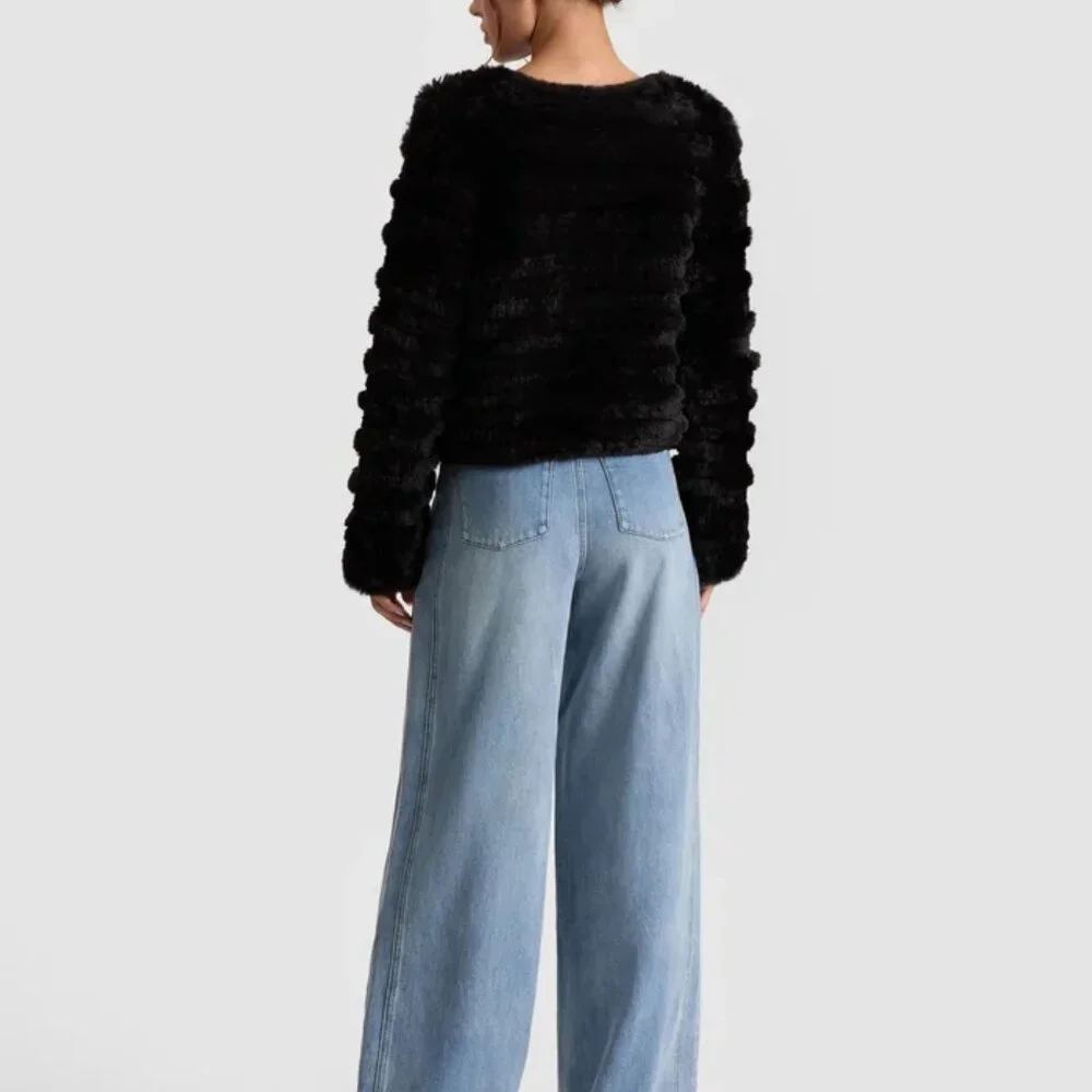 ALICE AND OLIVIA FAWN FAUX FUR JACKET - Picture 2 of 12